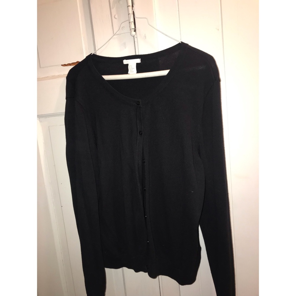 H&M BLACK CARDIGAN